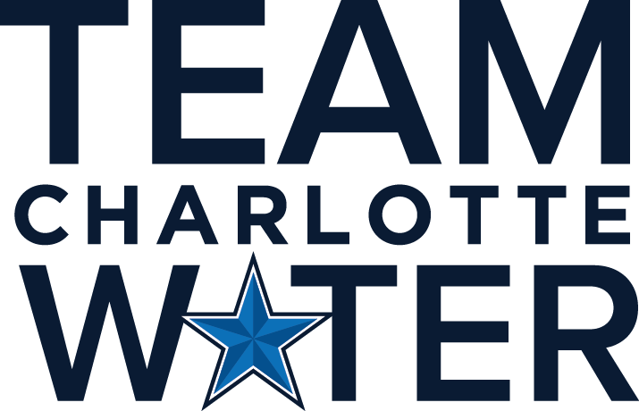 Team Charlotte Water Logo with a Star replacing the A in wAter